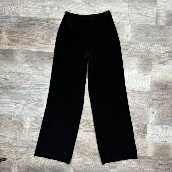 Tadashi Womens Size Small Velour Velvet Pants Palazzo Wide Leg - Picture 1 of 9